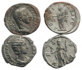 Lot of 2 Roman Imperial AR Denarii, including Severus Alexander and Julia Mamaea. Lot sold as it, no returns
