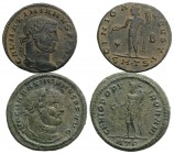 Lot of 2 Roman Imperial Æ Folles, including Galerius and Maximianus. Lot sold as it, no returns