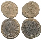 Lot of 2 Roman Imperial Æ Folles (Constantine II and Commemorative series), to be catalog. Lot sold as it, no returns