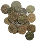 Lot of 15 Late Roman Æ coins, to be catalog. Lot sold as it, no returns