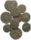 Lot of 10 Late Roman Æ coins, to be catalog. Lot sold as it, no returns
