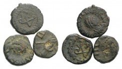 Lot of 3 Late Roman Æ coins, to be catalog. Lot sold as it, no returns