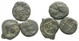 Lot of 3 Late Roman Æ coins, to be catalog. Lot sold as it, no returns