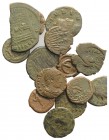 Lot of 13 Late Roman and Byzantine coins, to be catalog. Lot sold as it, no returns