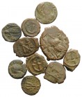 Lot of 10 Late Roman and Byzantine coins, to be catalog. Lot sold as it, no returns