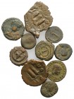 Lot of 10 Late Roman and Byzantine coins, to be catalog. Lot sold as it, no returns