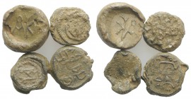 Lot of 4 Byzantine PB Seals, to be catalog. Lot sold as it, no returns