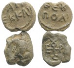 Lot of 2 Byzantine PB Seals, to be catalog. Lot sold as it, no returns