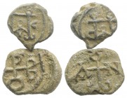 Lot of 2 Byzantine PB Seals, to be catalog. Lot sold as it, no returns