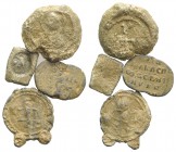 Lot of 4 Byzantine PB Seals, to be catalog. Lot sold as it, no returns