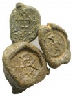 Lot of 3 Byzantine PB Seals, to be catalog. Lot sold as it, no returns