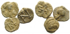 Lot of 3 Byzantine PB Seals, to be catalog. Lot sold as it, no returns