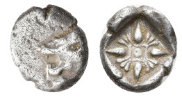 Greek
IONIA. Miletos. (Late 6th-early 5th centuries BC).
AR Diobol (9.46mm 1.12g)