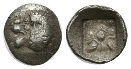 Greek
IONIA. Miletos. (Late 6th-early 5th centuries BC).
AR Obol (9.6mm 0.55g)