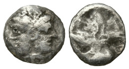 Greek
MYSIA. Lampsakos. (Circa 500-450 BC).
AR Trihemiobol (10.66mm 0.85g)