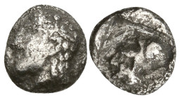 Greek
ASIA MINOR. Uncertain. (5th Century BC)
AR Tetartemorion (7.6mm 0.2g)