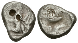 Greek
ACHAEMENID EMPIRE. Time of Darios I to Xerxes II (485-420 BC). Sardes.
AR Siglos (17.01mm 5.35g)