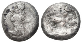 Greek
ACHAEMENID EMPIRE. Time of Darios I to Xerxes II (485-420 BC). Sardes.
AR Siglos (16.28mm 4.96g)