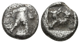 Greek
THRACO-MACEDONIAN REGION. Uncertain. (Circa 480-450 BC).
AR Hemiobol (6mm 0.33g)