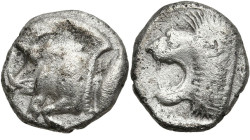 Greek
MYSIA. Kyzikos (450-400 BC)
AR Diobol (10.34mm 1.18g)