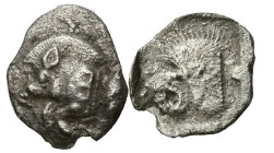 Greek
MYSIA. Kyzikos. (450-400 BC)
AR Obol (11.72mm 0.73g)