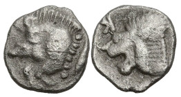 Greek
MYSIA. Kyzikos (450-400 BC)
AR Obol (8.95mm 0.61g)