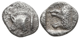 Greek
MYSIA. Kyzikos. (450-400 BC)
AR Hemiobol (10.8mm 0.47g)