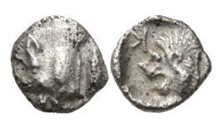 Greek
MYSIA. Kyzikos. (450-400 BC)
AR Hemiobol (7.8mm 0.38g)