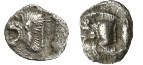Greek
MYSIA. Kyzikos. (Circa 450-400 BC).
AR Hemiobol (9.4mm 0.32g)