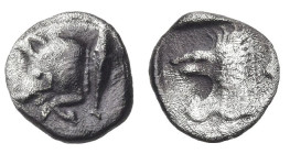 Greek
MYSIA. Kyzikos. (Circa 450-400 BC).
AR Obol (7.35mm 0.37g)