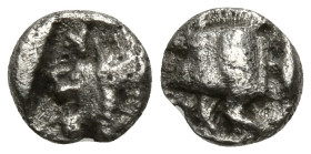 Greek
MYSIA. Kyzikos. (450-400 BC)
AR Tetartemorion (7mm 0.17g)