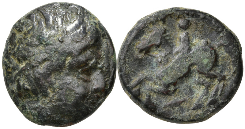 Greek
KINGS OF MACEDON. Philip II (359-336 BC)
AE Bronze (22.7mm 5.1g)