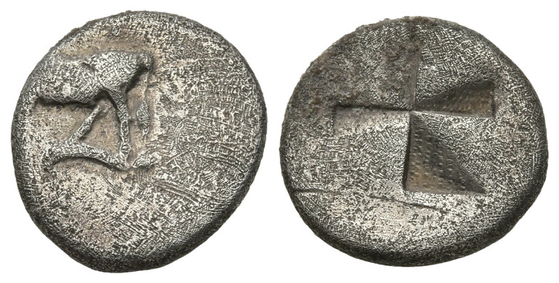 Greek
THRACE. Byzantion (Circa 340-320 BC)
AR Hemidrachm (14.51mm 2.3g)