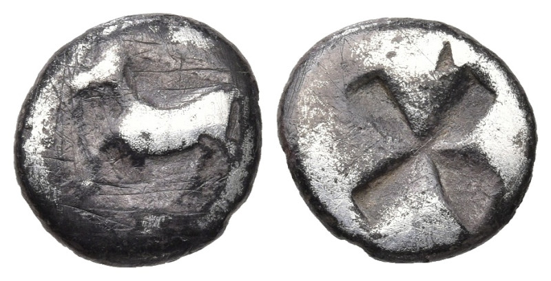 Greek
THRACE. Byzantion (Circa 340-320 BC)
AR 1/10 Stater (10.86mm 0.91g)