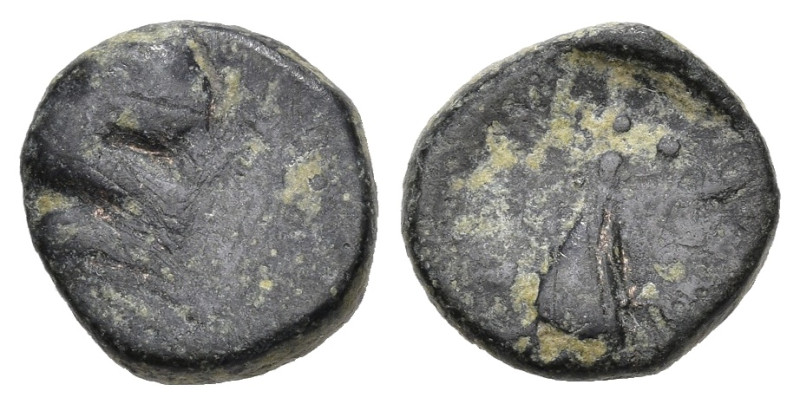 Greek
AE Bronze (9.08mm 1.2g)