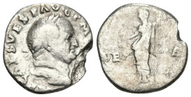 Roman Imperial
Vespasian (69-79 AD). Rome.
AR Denarius (17.6mm 2.71g)