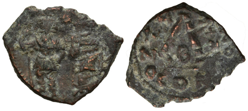 Byzantine
Heraclius with Heraclius Constantine (610-641 AD)
AE Follis (28.7mm ...