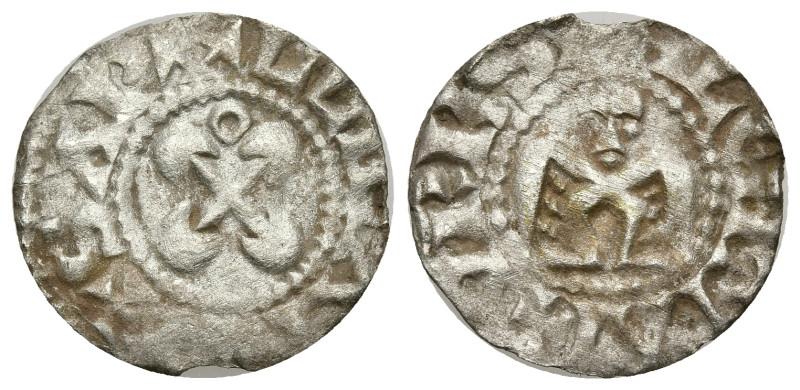 World
FRANCE. Valence. Anonymous Bishops (1157-1276 AD)
Denier (17.92mm 0.69g)