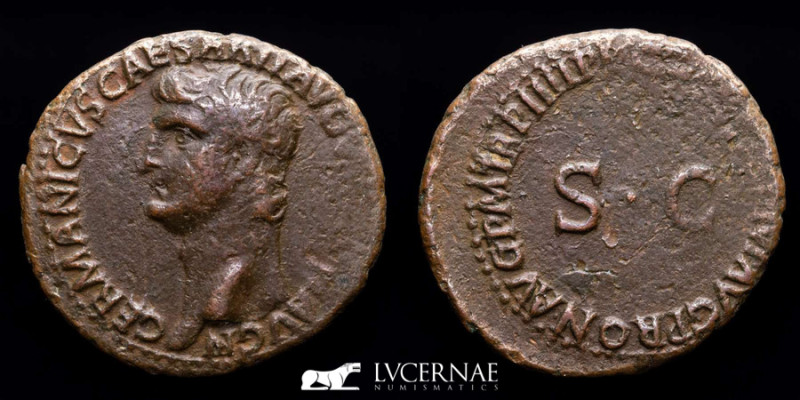 Roman Empire - Germanicus, father of Caligula (died AD 19) 
Bronze As (10.28 g. ...