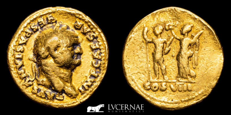 Roman Empire - Vespasian (AD 69-79). AV Aureus (7,00 g. 19 mm.). Rome mint. Stru...