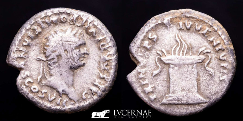 Roman Empire - Domitian as Caesar (AD 69-81). 
Silver denarius (3.00 g. 18 mm.)....