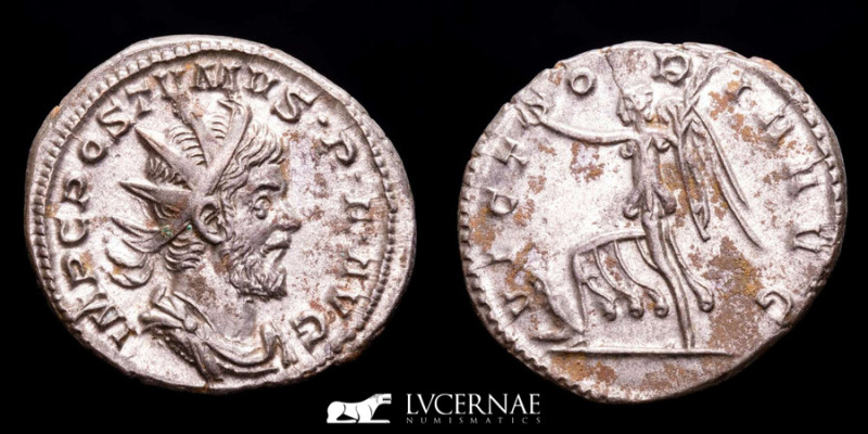 Roman Empire - Postumus (260-269 A.D.). 
Silver antoninianus (4.64 g., 23 mm.) T...