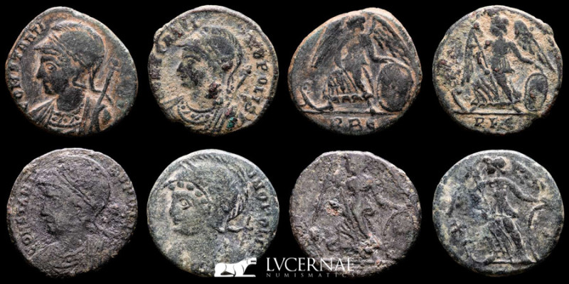 Roman Empire - Lot comprising four coins:

City Commemorative foundation (Consta...