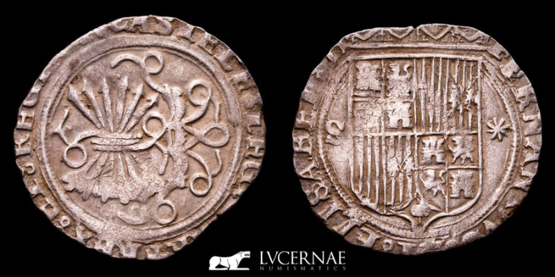 Spain - Catholic Kings (1474-1504) Silver Real (3,34 g. 25 mm.). Mint of Sevilla...