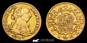 Carlos III (1759-1788) Gold Escudo 3,40 g. 18 mm. Madrid 1781 GVF+
