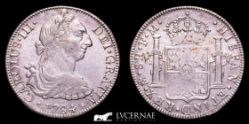 Charles III (1759 - 1788) Silver 8 Reales 26.88 g. 39 mm. Mexico 1784 Good very fine
