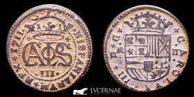 Carlos III (Pretender) Silver 2 Reales 4.92 g. 26 mm. Barcelona 1711 GVF