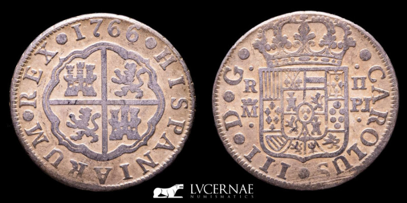 Spain - Carlos III (1759-1788), silver 2 reales, (5.62 g. 26 mm.) Madrid mint, 1...