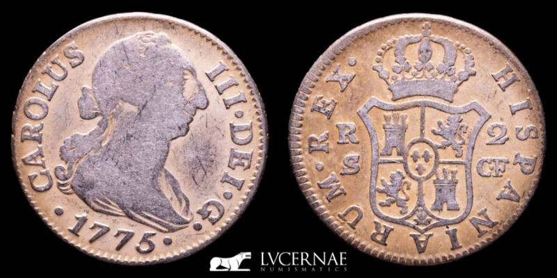 Spain - Carlos III (1759-1788), silver 2 reales, Sevilla, 1775 C.F. 

Cy11563

(...