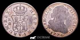 Carlos III Silver 2 Reales 5,44 g., 25 mm. Madrid 1776 PJ Good very fine